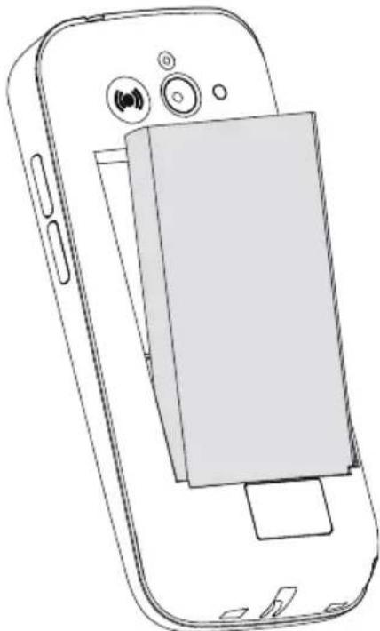 DORO 731X - Insérer la batterie - 1