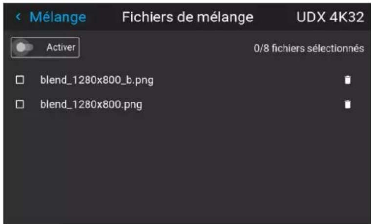 Barco Medea - Comment activer un fichier de configuration de mélange téléversé ? - 2