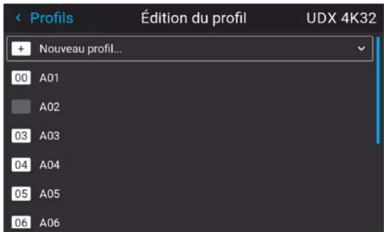 Barco Medea - Enregistrer les paramètres du projecteur actuels dans un profil - 3