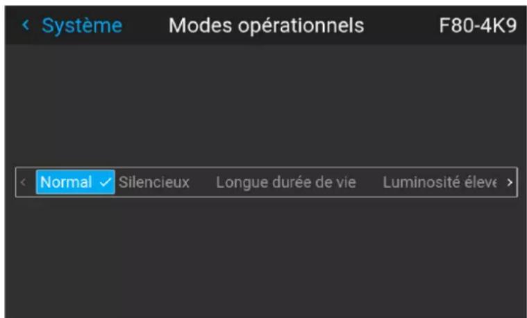 Barco Medea - Comment modifier le mode opérationnel de votre projecteur - 2