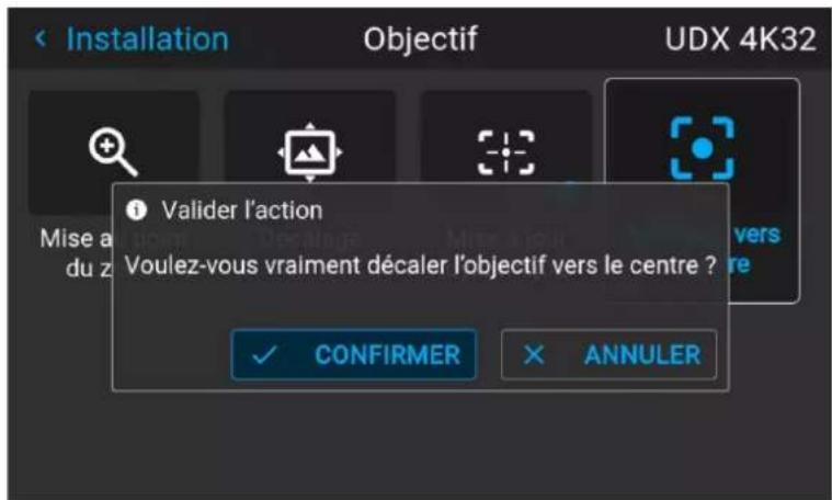 Barco Medea - Pour forcer l'objectif à aller à la position médiane - 2