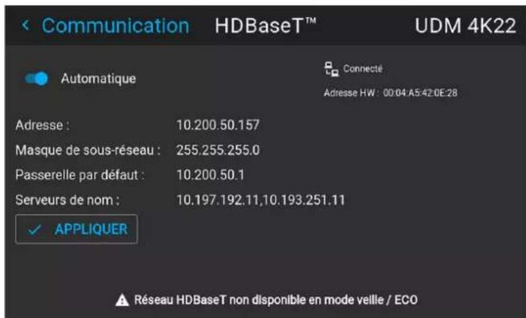 Barco Medea - Comment configurer manuellement l'adresse IP - 2