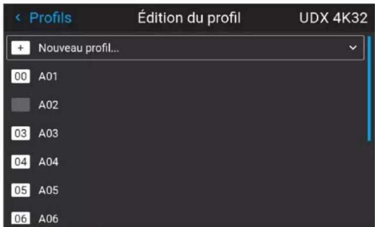 Barco Medea - Comment supprimer un profil - 2
