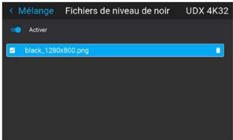 Barco Medea - Comment activer un fichier de réglage de niveau de noir téléversé ? - 3