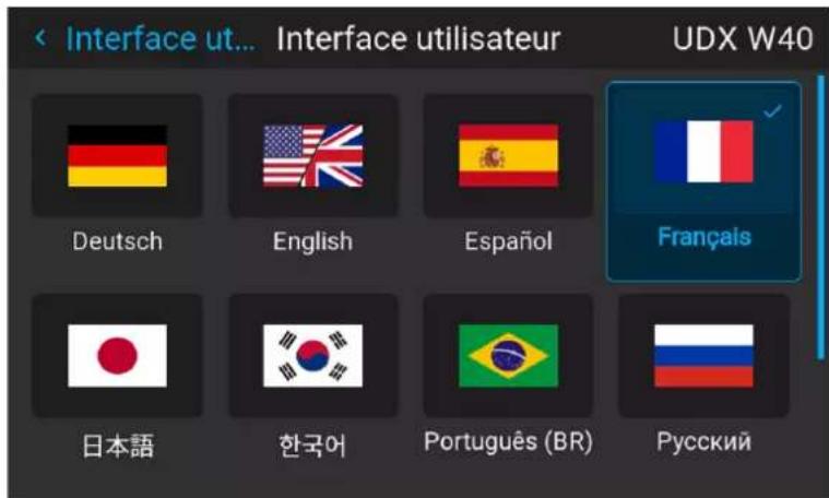 Barco Medea - Comment modifier la langue de l'interface utilisateur - 2