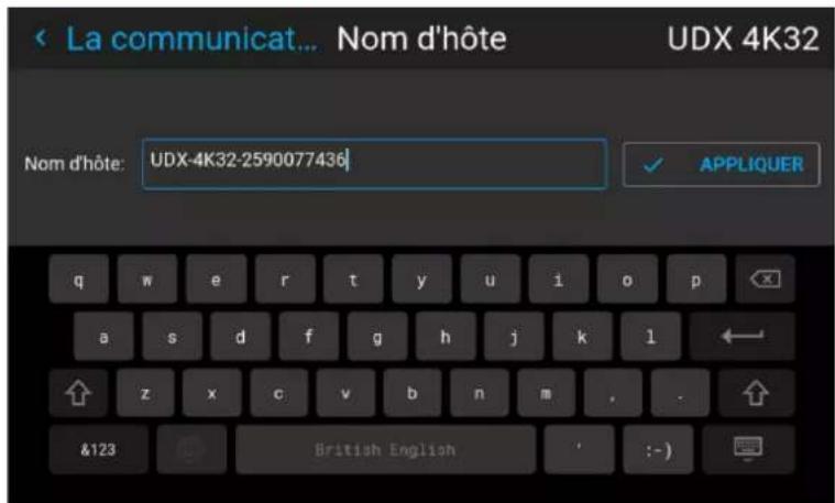 Barco Medea - Comment configurer un nom d'hôte différent - 2