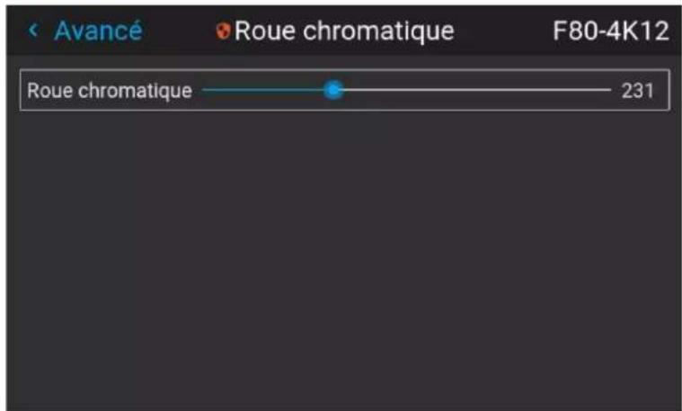 Barco Medea - Comment affiner les paramétrages de la roue chromatique - 3