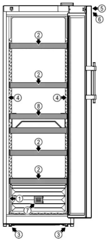 LIEBHERR WFbli 5041 - Vue d'ensemble de l'appareil et des accessoires - 1