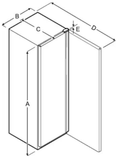 LIEBHERR WFbli 5041 - Dimensions de l'appareil - 1
