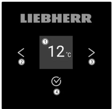LIEBHERR WSbl 4601-20 - Éléments de commande et d'affichage - 1