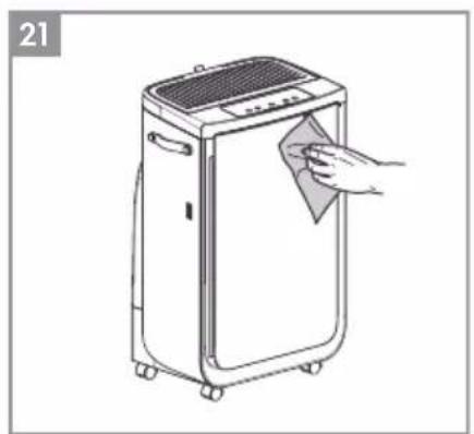 ELECTROLUX Pure Multi 700 - ZMIANA TRYBÓW, PRĘDKOŚCI WENTYLATORA, OBROTU ORAZ WILGOTNOŚCI - 18