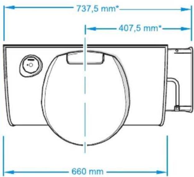 737,5 mm* 407,5 mm* 660 mm