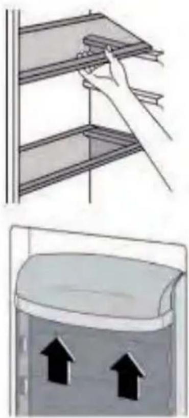 Orima ORH-450-NF-W - El posicionamiento de los balcones de la puerta - 1