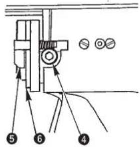 JUKI LK-1930 - Adjusting the needle - to - shuttle relation / Einstellen der Nadel - Greifer - Beziehung / Reglage de la relation entre l'aiguille et la navette / Modo de ajustar la relacion de agua a lanzadora / Regolazione della relazione fase ago - navetta - 3