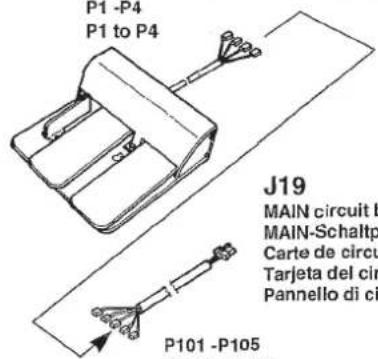 JUKI LK-1930 - Pedal switch / Pedalschalter / Pedeales / Interruptor de pedal / Interruttore a pedale - 2