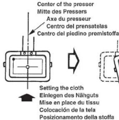 JUKI LK-1930 - Making the sewing pattern / Erstellung des Nährmusters / Création d'une configuration de couture / Modo de hacer el patrón de cosido / Formazione del modello di cucitura - 3