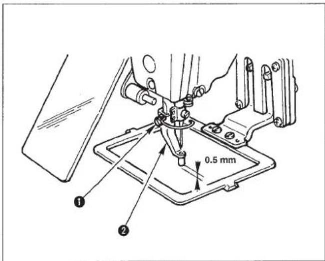 JUKI LK-1930 - Adjusting the thread take-up spring / Einstellen der Fadenanzugsfeder / Reglage du ressort de relevage du fil / Modo de ajustar el muelle tirahilo / Regolazione della molla chiusura punto - 2