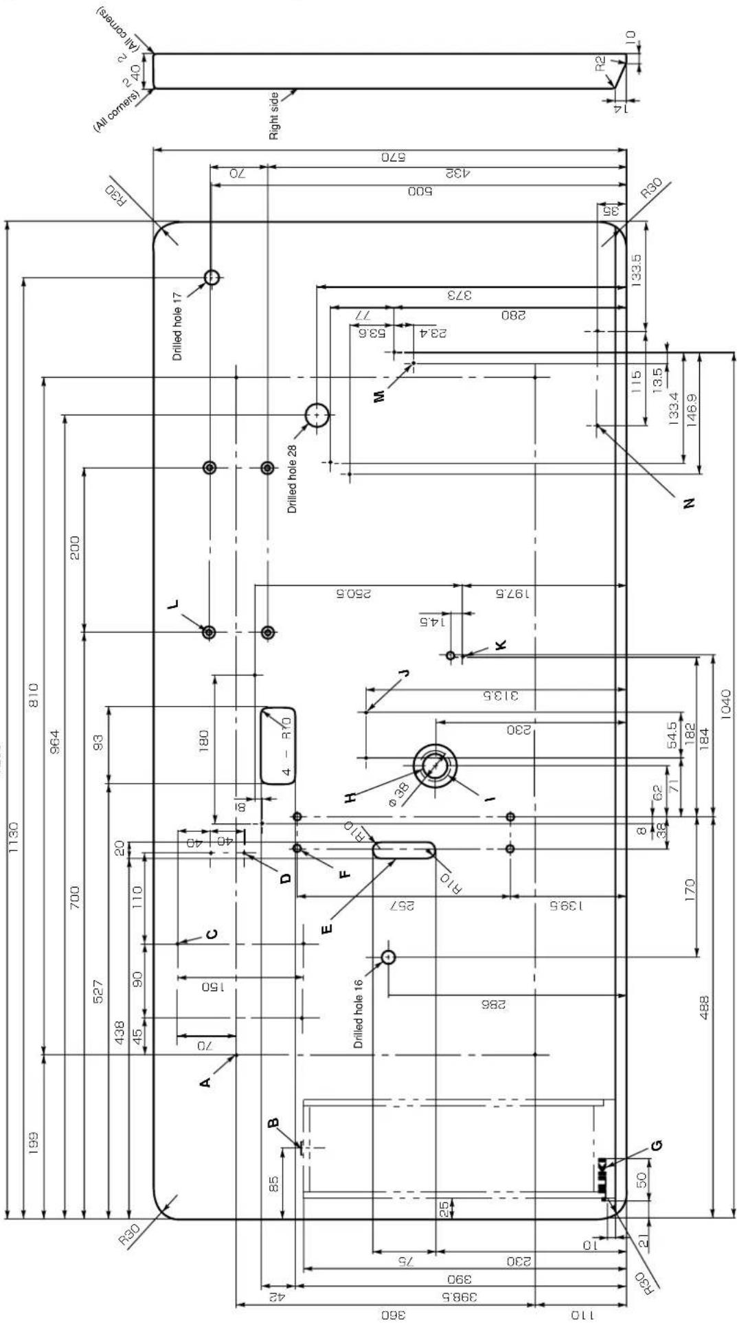JUKI LK-1942ZA5050 - Table of the gauge parts - 1