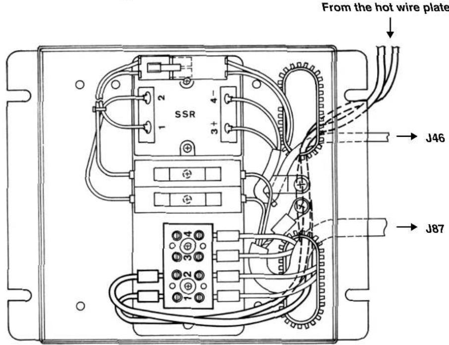 JUKI LK-1942ZA5050 - Connecting the heater unit (For Z type only) - 2