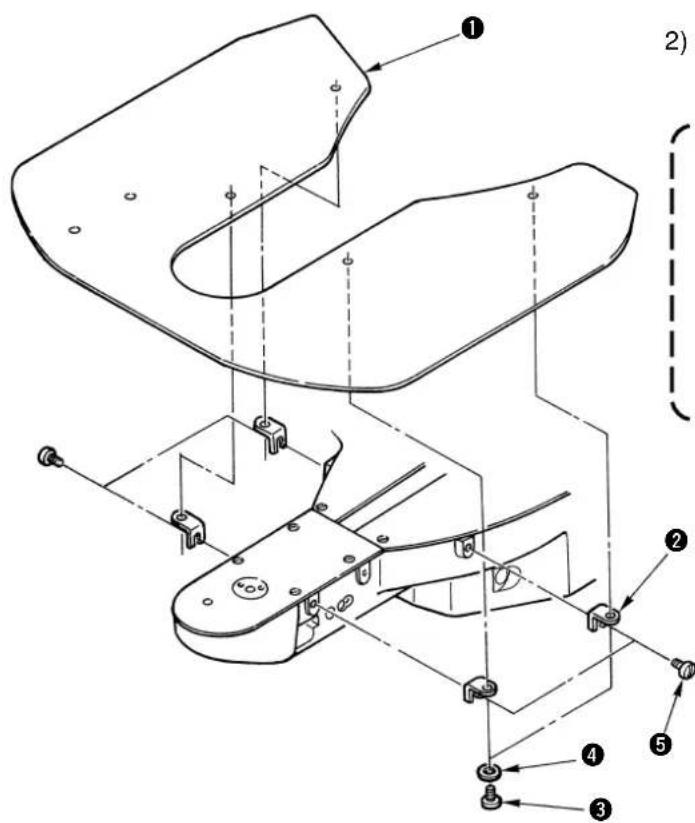 JUKI LK-1942ZA5050 - Installing the auxiliary throat plate cover - 1