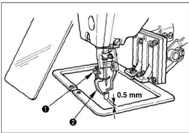 JUKI LK-1942ZA5050 - Adjusting the height of the intermediate presser (for LK-1942 only) - 1
