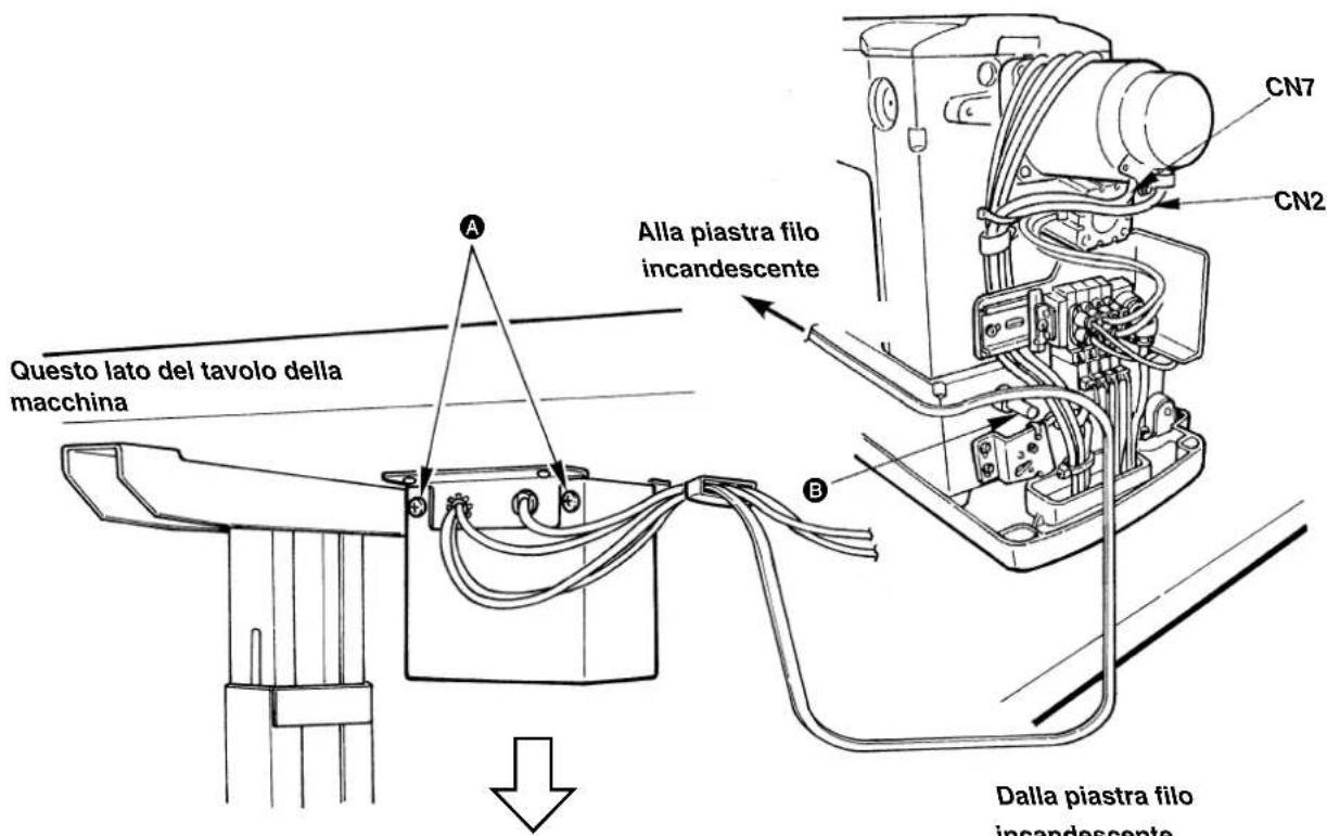 JUKI LK-1942ZA5050 - Collegamento dell'unità di rasafilo a filo incandescente (Solo per il tipo Z) - 1
