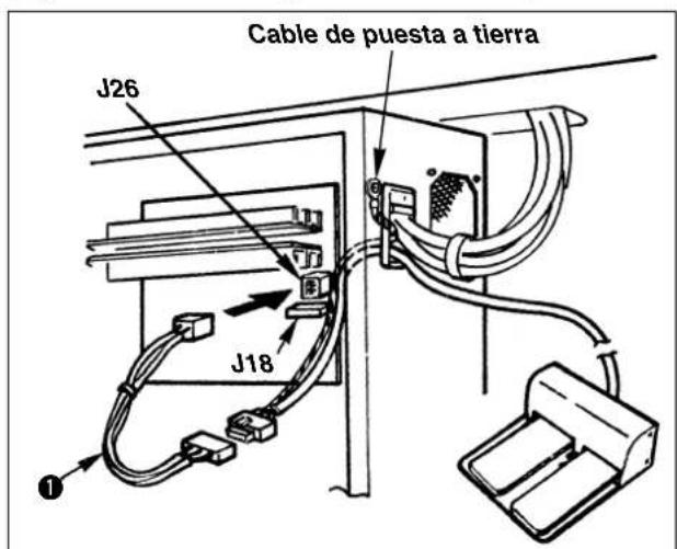 JUKI LK-1942ZA5050 - Conexión del pedal PK de 2 pasos - 1