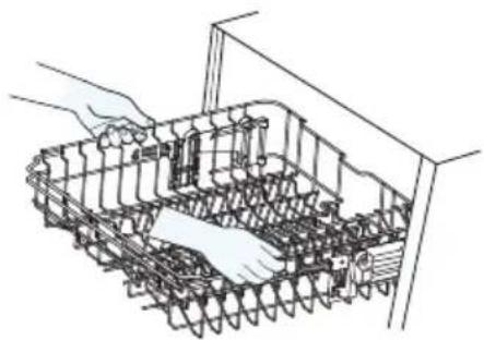THOMSON TDW6045SL - AJUSTER LE PANIER SUPÉRIEUR - 1