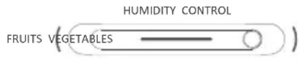 THOMSON THLR358NFIX - Adjusting the vegetable container humidity - 1
