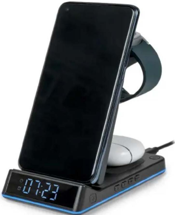 THOMSON CL750I - Relógio despertador com estação de carregamento sem fios - 1