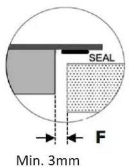 SEAL Min. 3mm F