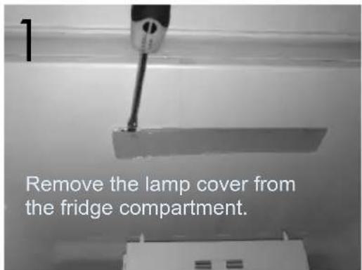 THOMSON THD421NFSL - Before disposing of your appliance, dismantling LED light from your appliance. - 1