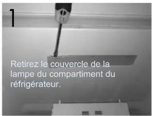 THOMSON THD421NFSL - Avant de jeter votre appareil, dé montez la lumière re LED de votre appareil. - 1