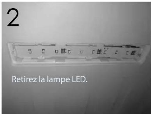 THOMSON THLR358NFWH - Avant de jeter votre appareil, démontez la lumière LED de votre appareil. - 2