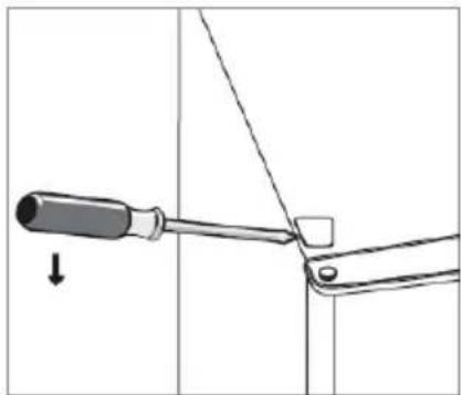 THOMSON THFZ204NFWH - INVERSION DE LA PORTE - 3