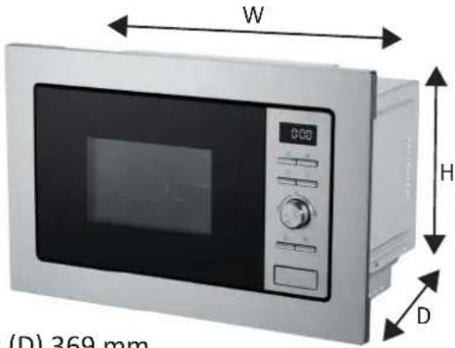 (D) 369 mm W 0:00 H D