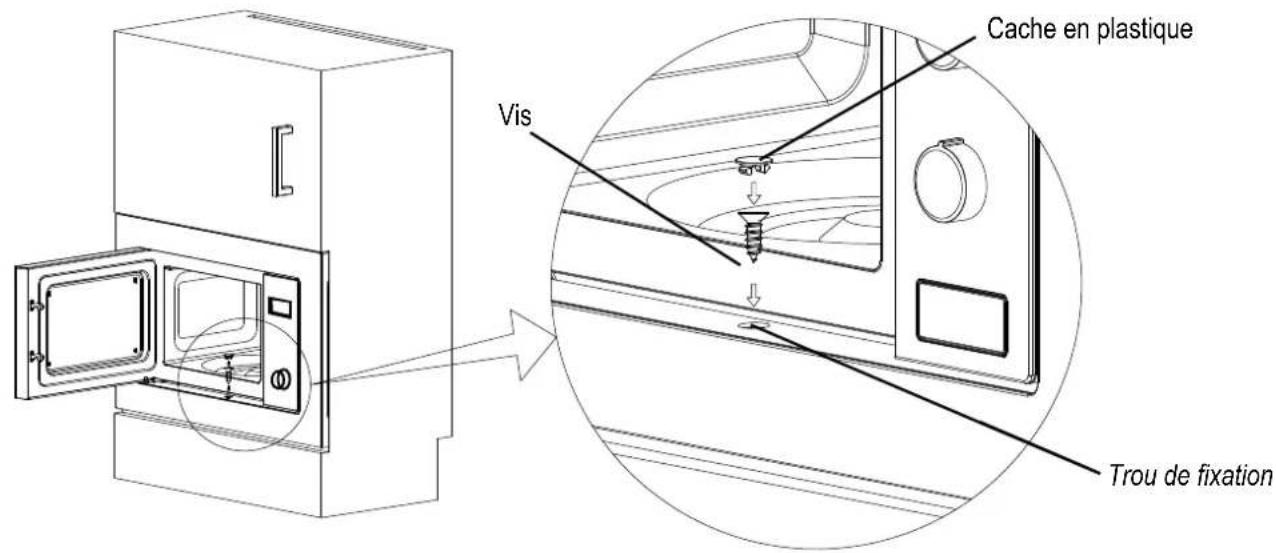 Vis Cache en plastique Trou de fixation