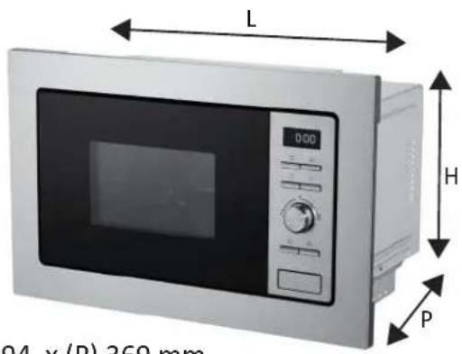 L 000 H P 94 x (P) 369 mm