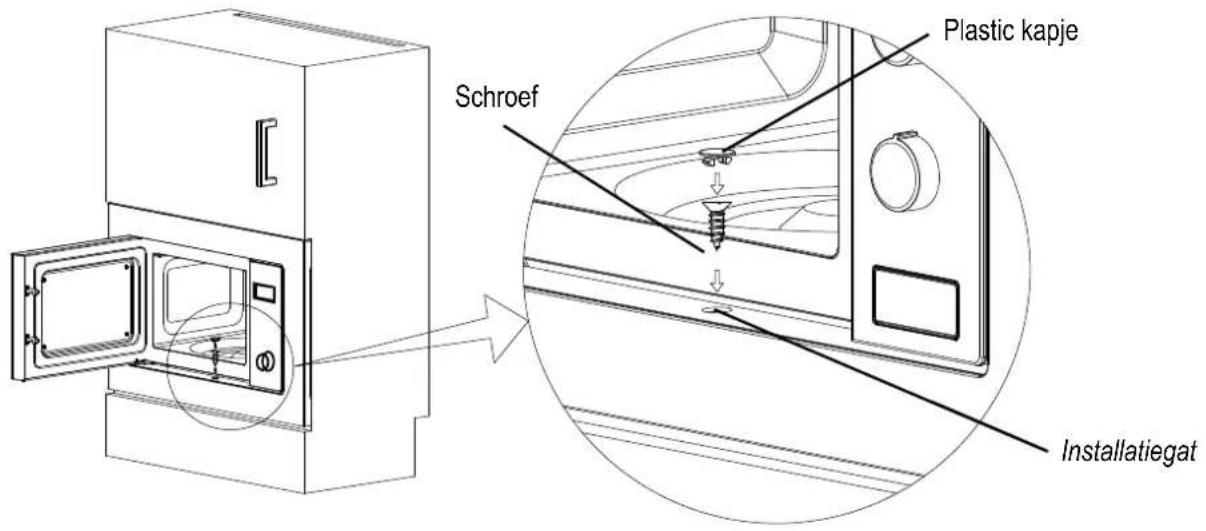 Schroef Plastic kapje Installatiegat