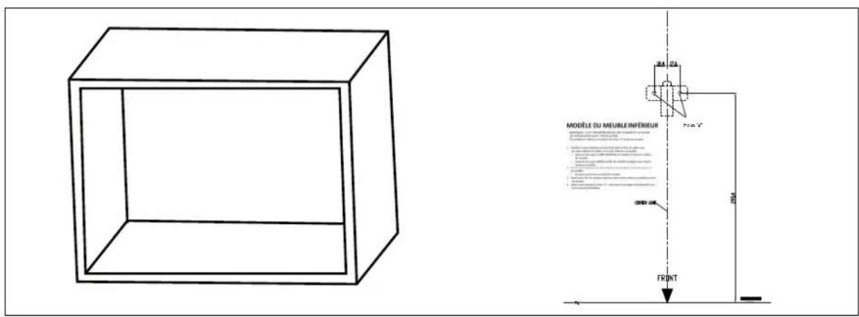 MODELE DU MEUBLE INFÉRIEUR FRONT