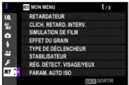 FUJI X100V - MON MENU - 1