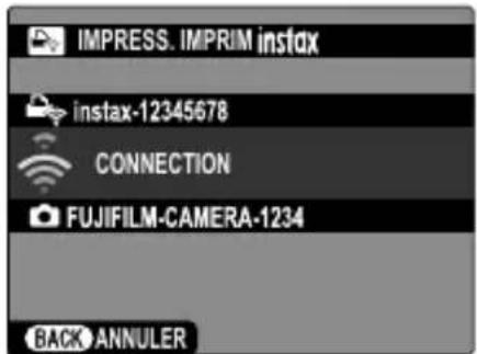 FUJI X100V - Le nom (SSID) et le mot de passe de l'imprimante - 2