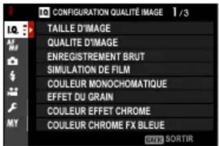 FUJI X100V - CONFIGURATION QUALITÉ IMAGE - 1