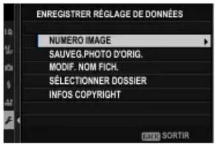 FUJI X100V - ENREGISTRER RÉGLAGE DE DONNÉES - 1