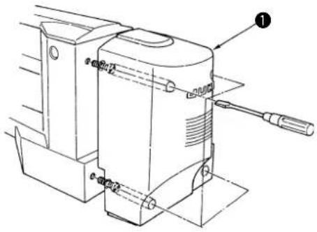 Technical diagram of a mechanical device with labeled parts and numbered callouts
