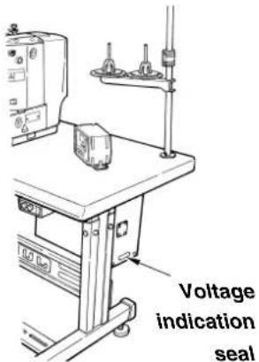 Voltage indication seal