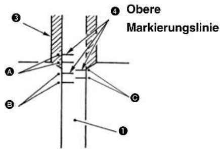 Technical diagram of a mechanical assembly with numbered components and directional arrows indicating motion or flow.