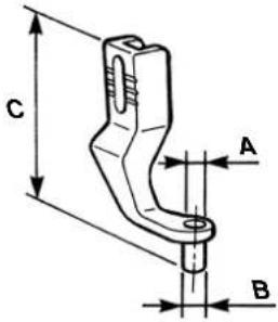JUKI LK-1941 - Table of the gauge parts - 2