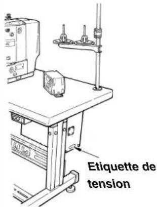 Etiquette de tension