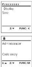 Burg Wächter MTD 760 - Menu do Administrador / Operações / Exibir - 1